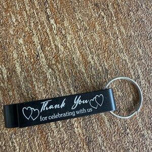 Black Thank You Bottle opener & Keychain